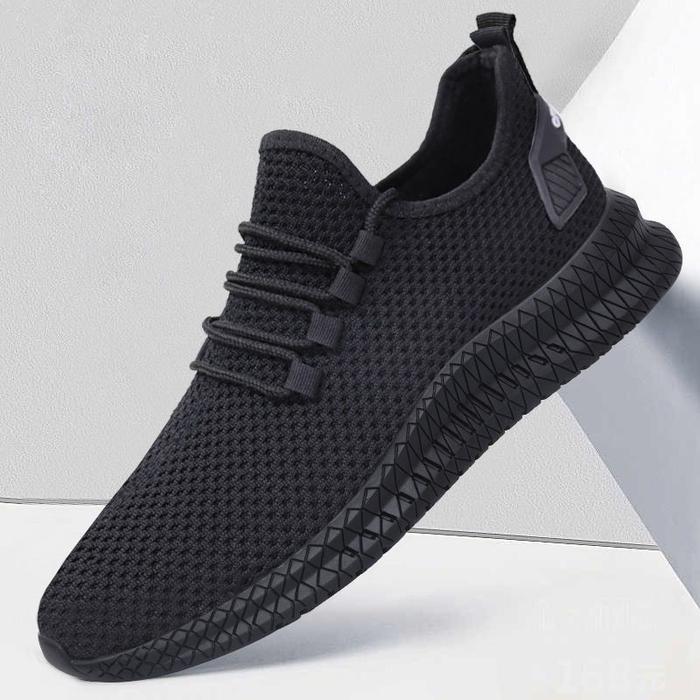 Herrsneaker – Andningsbar Mesh – Stötdämpande Sula – Låg Profil – Bekväm Passform
