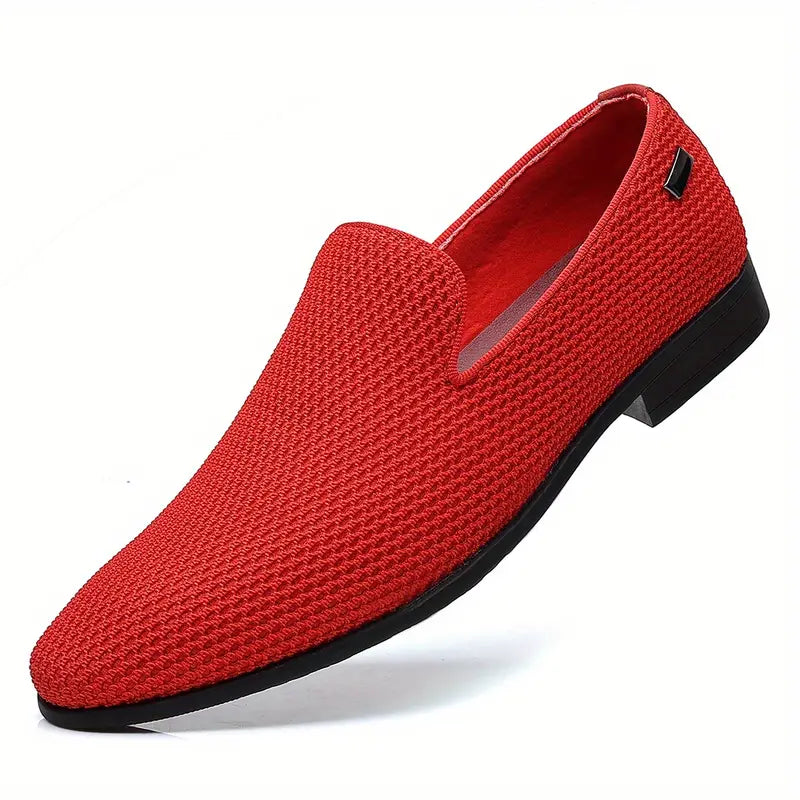 Herresko - Slip-on i Skinn - Komfortabel Gummisåle - Casual og Stilren