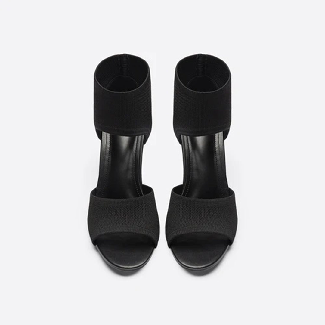 Dam Höga Klackar - Stilettklack - Öppen Tå - Elegant och Bekväm Sandal