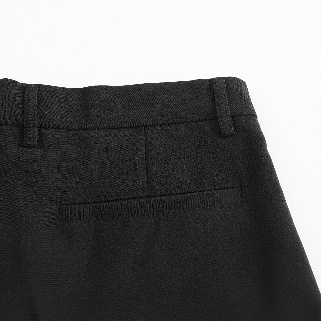 Herrebukser - Slim Fit Dressbukse - Skreddersydd Passform - Beltehemper - Glidelås