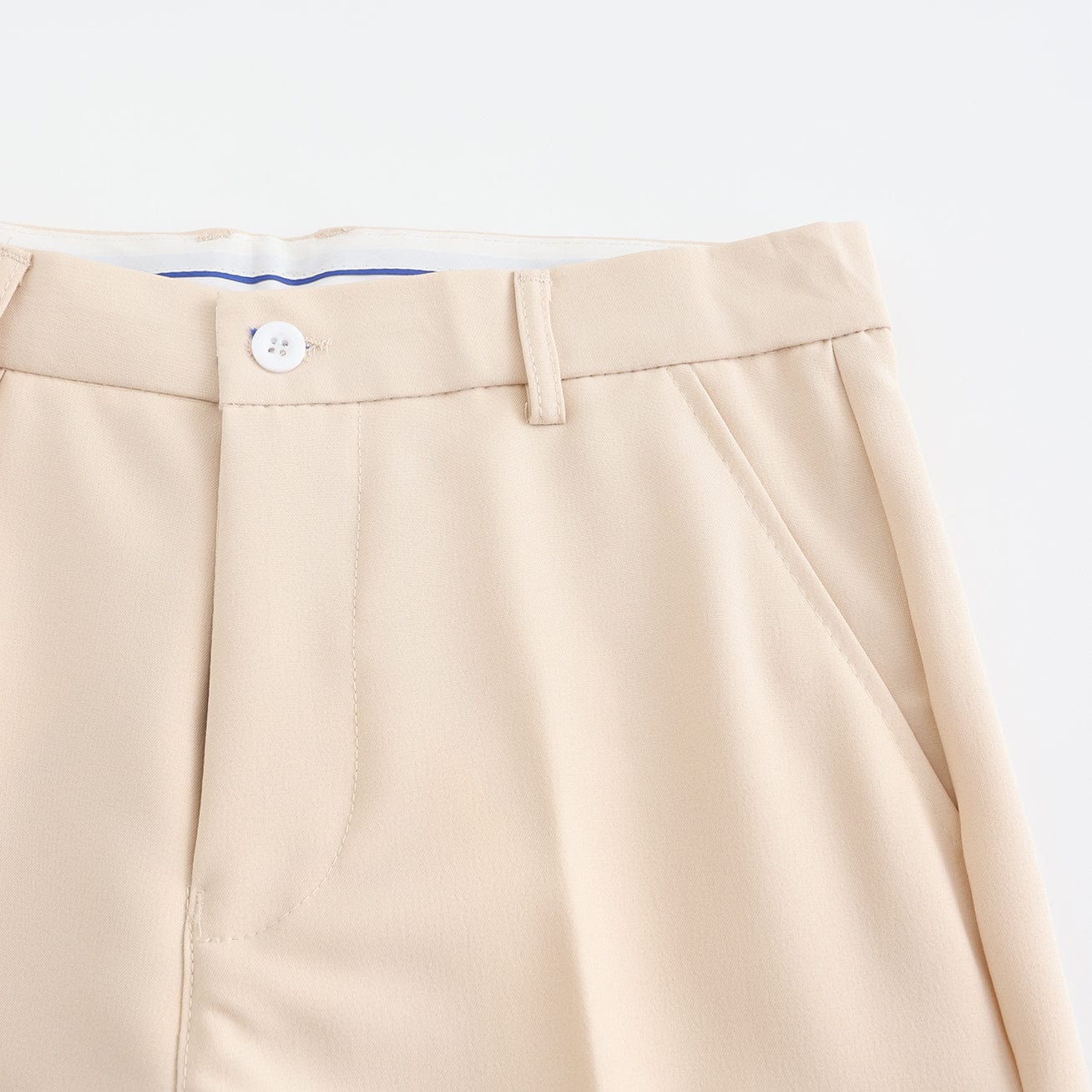 Herrebukser - Slim Fit Dressbukse - Skreddersydd Passform - Beltehemper - Glidelås