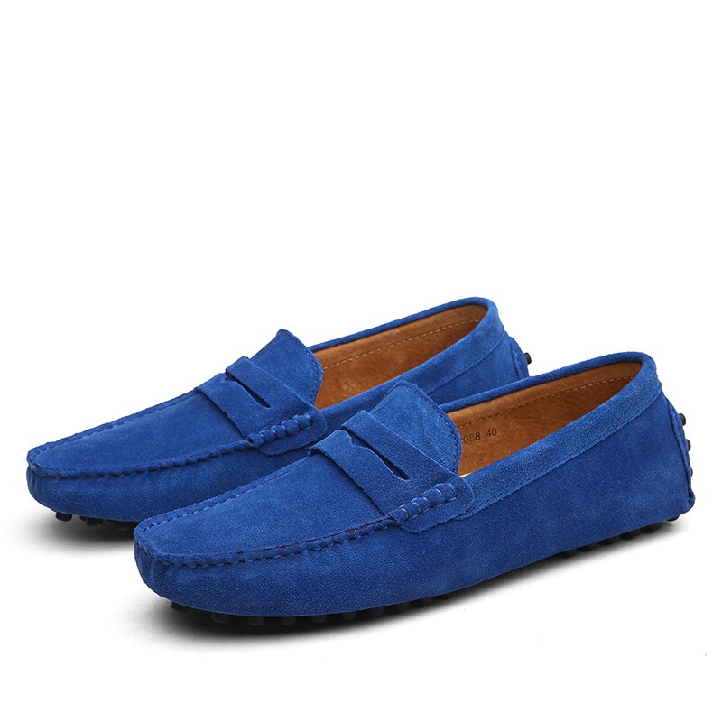 Herre Loafers - Skinn - Komfortabel Slip-on - Fleksibel Såle - Semiformell
