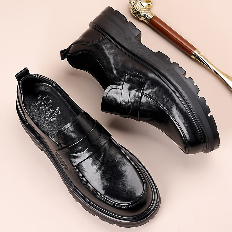 Herrloafers – Skinn – Slip-on – Pennyrem – Moc-tå – Komfortsula