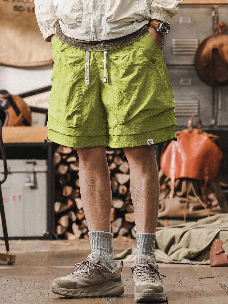 Herrshorts – Cargo Design – Snabbtorkande – Andningsbar Mesh – Justerbar Midja