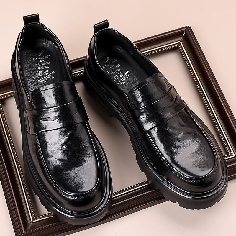 Herrloafers – Skinn – Slip-on – Pennyrem – Moc-tå – Komfortsula
