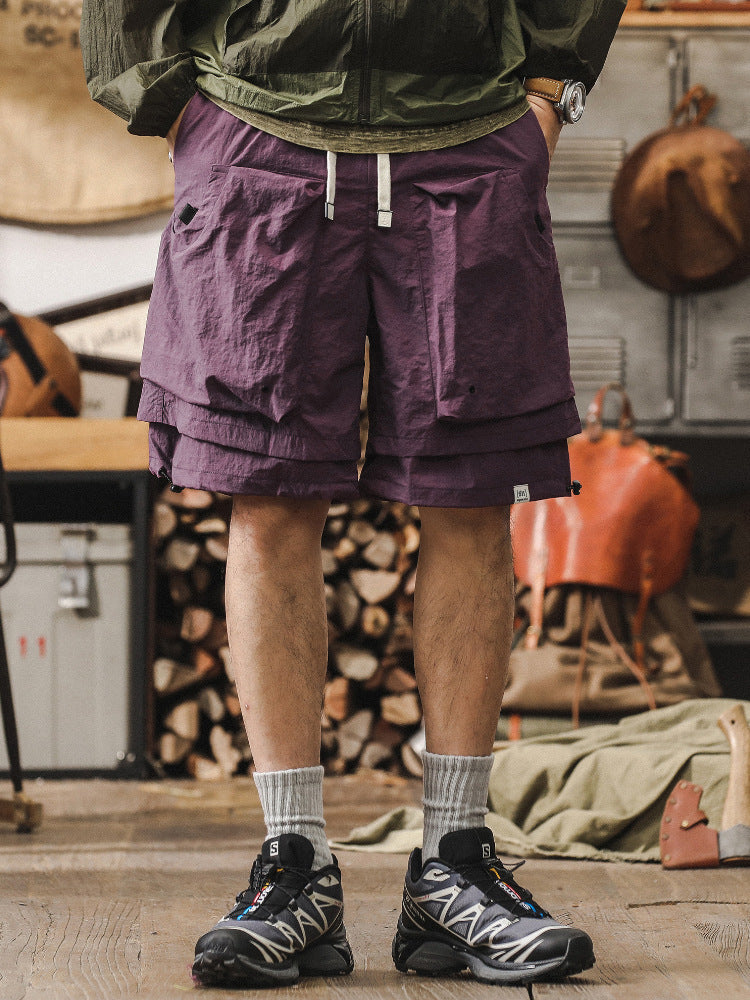 Herrshorts – Cargo Design – Snabbtorkande – Andningsbar Mesh – Justerbar Midja