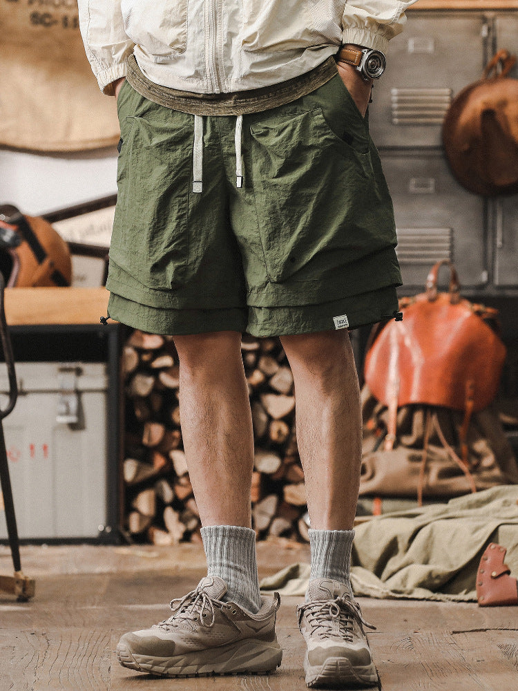 Herrshorts – Cargo Design – Snabbtorkande – Andningsbar Mesh – Justerbar Midja