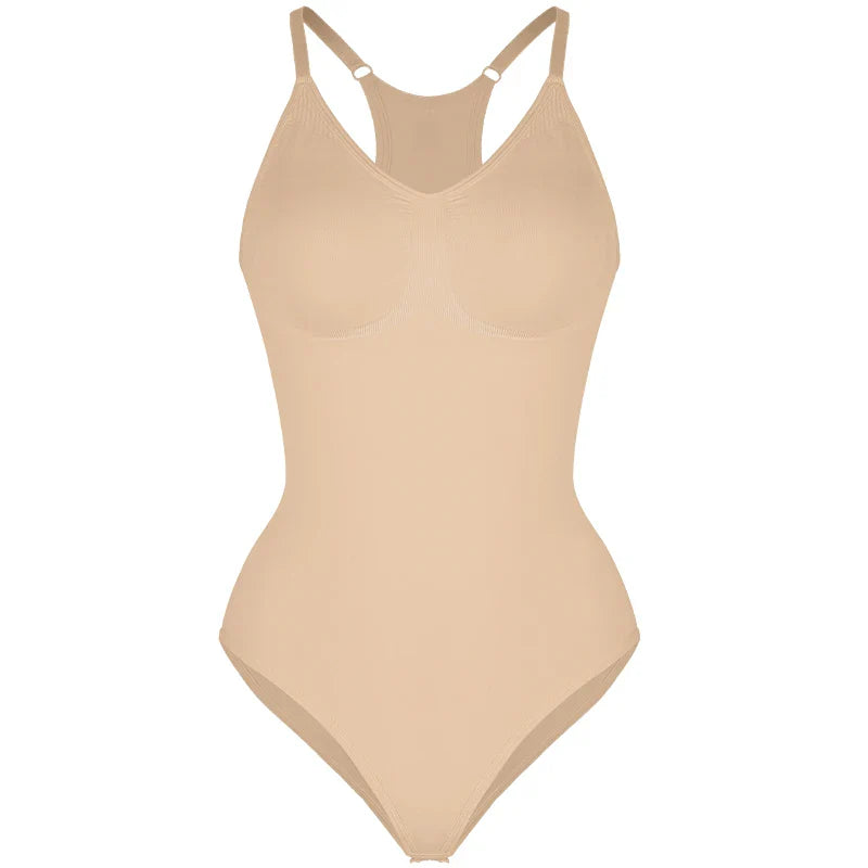 Dam Body Shapewear – Sömlös Passform – Magkontroll – Skulpturformad Racerback