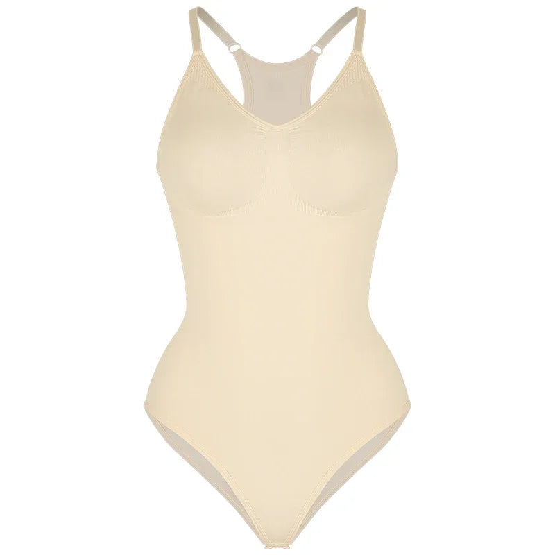 Dam Body Shapewear – Sömlös Passform – Magkontroll – Skulpturformad Racerback