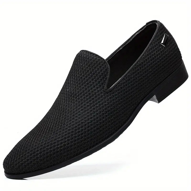 Herresko - Slip-on i Skinn - Komfortabel Gummisåle - Casual og Stilren