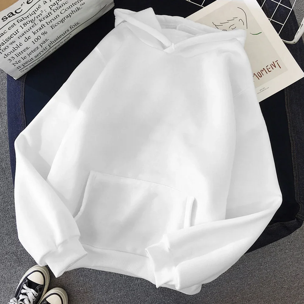 Dam Huvtröja – Fleece – Oversized Passform – Känguruficka – Ribbstickade Manschetter