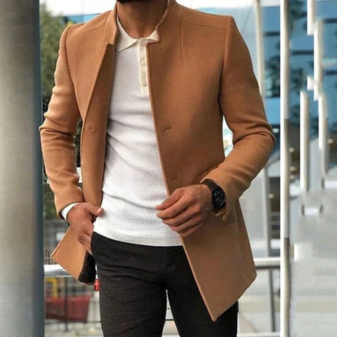 Herrjacka – Slim Fit – Ullblandning – Skräddarsydd – Minimalistisk Design