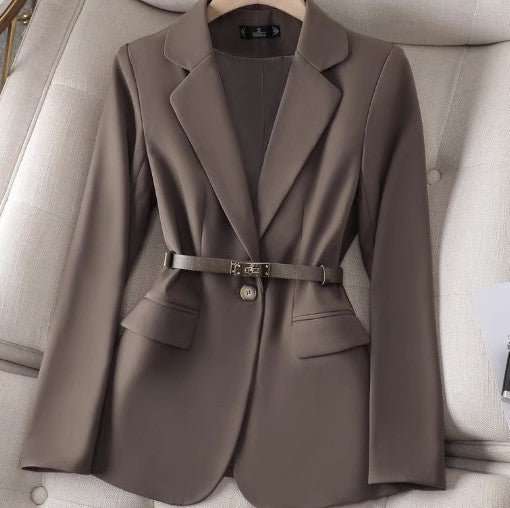 Blazer dam – Skräddarsydd passform – Bälte i midjan – Långa ärmar – Formell stil