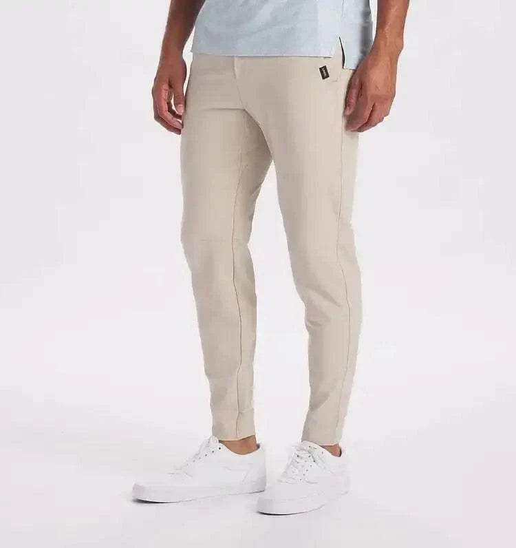Herr Joggingbyxor - Slim Fit - Elastisk Linning - Fickor - Justerbara Manschetter