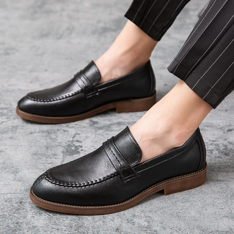 Herrskor Loafers – Skinn – Slip-On – Penny Strap – Bekväm Passform