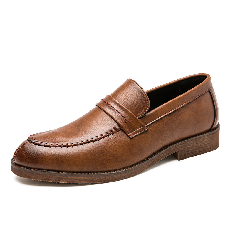 Herrskor Loafers – Skinn – Slip-On – Penny Strap – Bekväm Passform