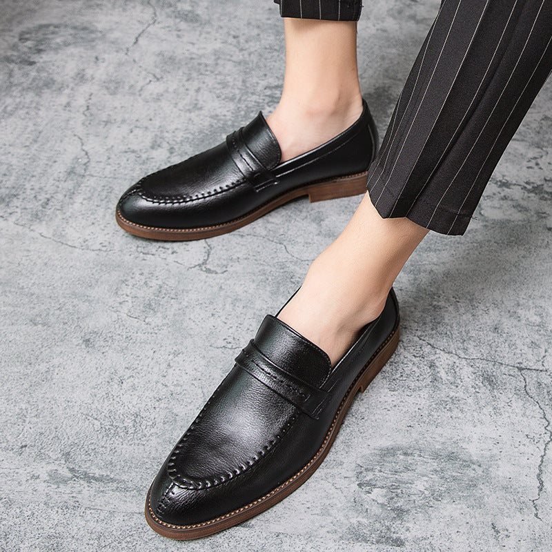 Herrskor Loafers – Skinn – Slip-On – Penny Strap – Bekväm Passform