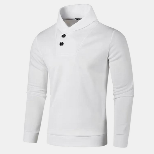 Casual tröja med halv polotröja
