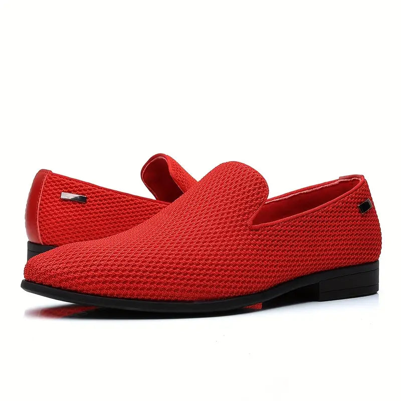 Herresko - Slip-on i Skinn - Komfortabel Gummisåle - Casual og Stilren