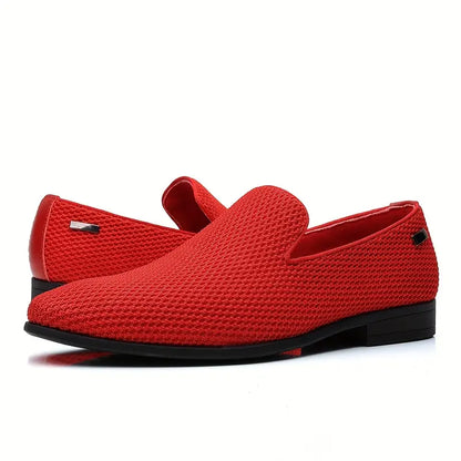 Herresko - Slip-on i Skinn - Komfortabel Gummisåle - Casual og Stilren