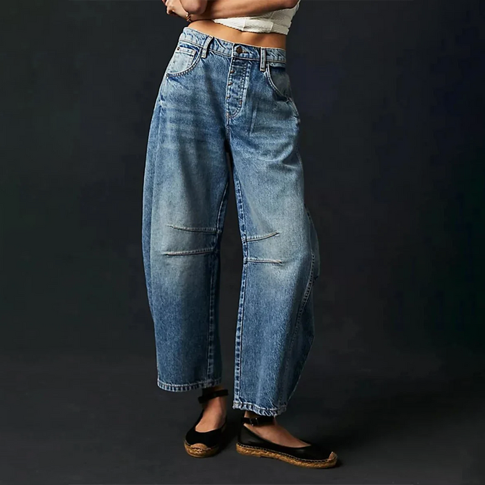 Dam Jeans - Vida Ben - Baggy Passform - Klassisk Denim - Bekväm Vardagsstil