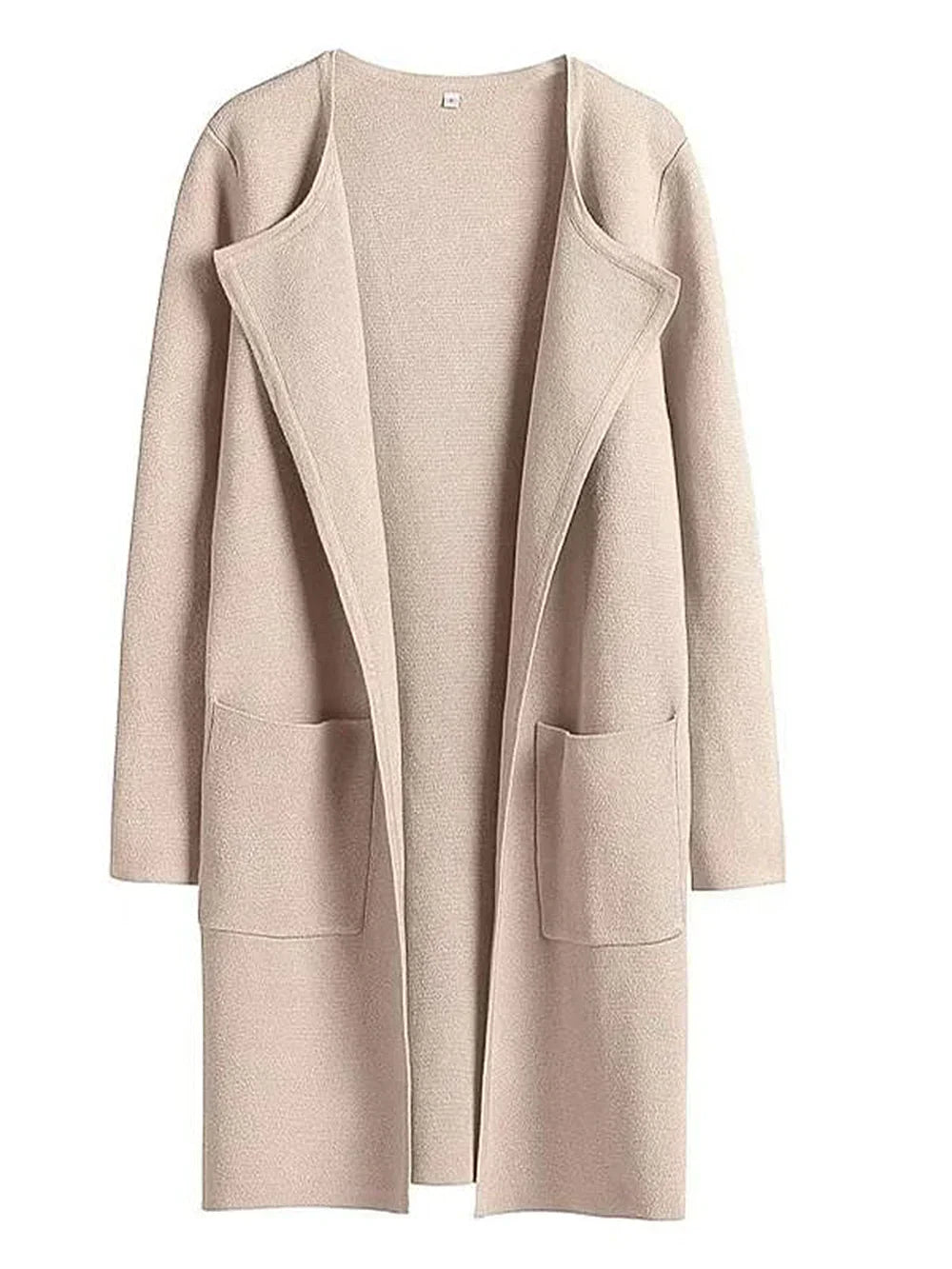 Damekåpe – Avslappet passform – Knelengde – Bred krage – Minimalistisk stil