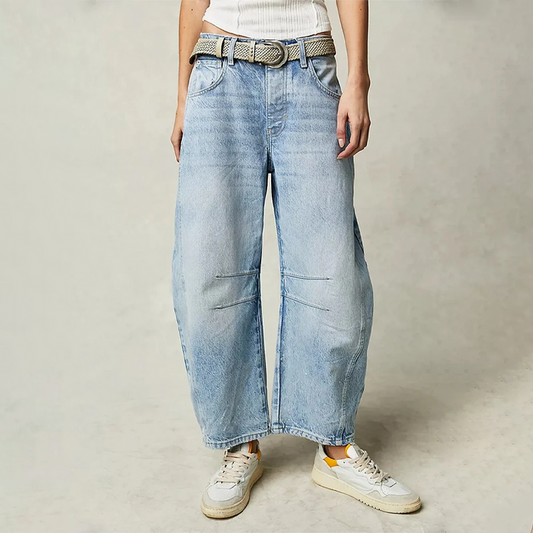 Dam Jeans - Vida Ben - Baggy Passform - Klassisk Denim - Bekväm Vardagsstil