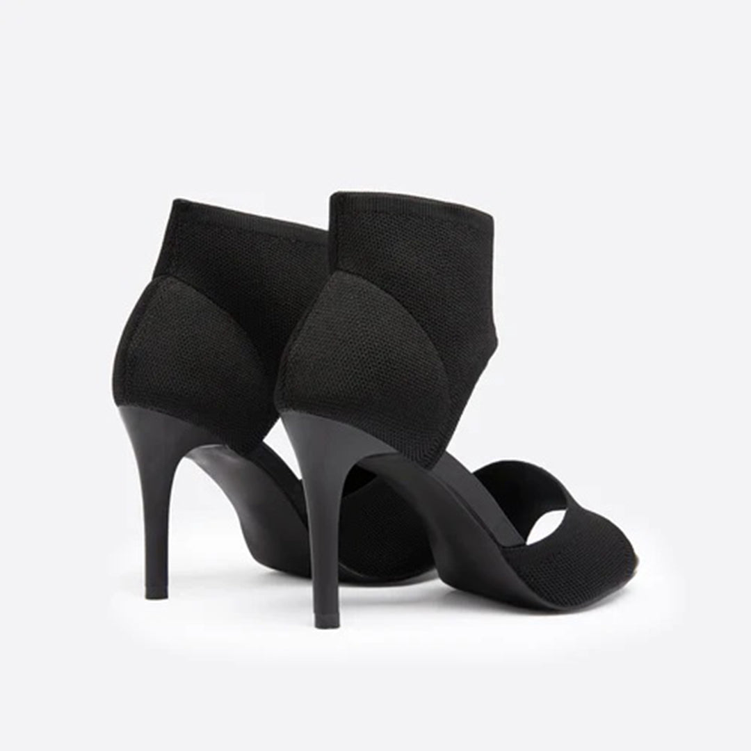 Dam Höga Klackar - Stilettklack - Öppen Tå - Elegant och Bekväm Sandal