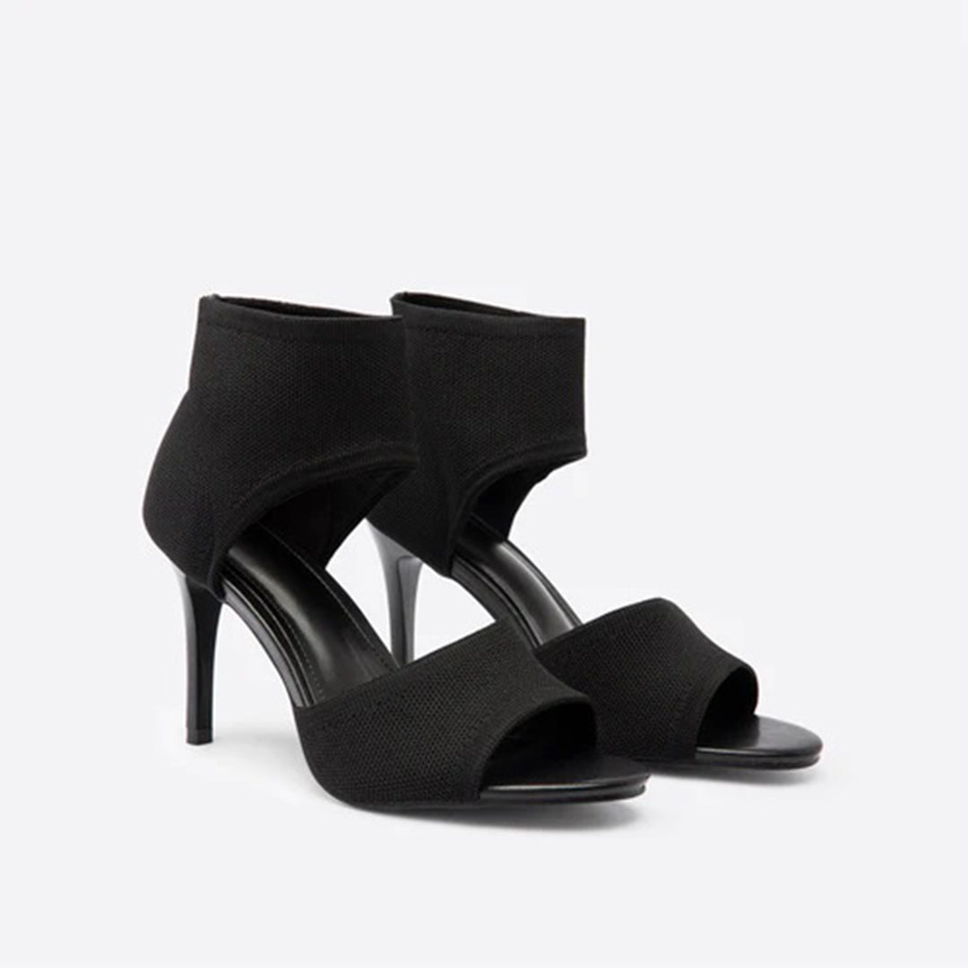 Dam Höga Klackar - Stilettklack - Öppen Tå - Elegant och Bekväm Sandal