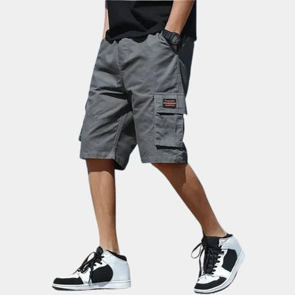 Herrshorts – Cargo – Avslappnad Passform – Andningsbar Bomullsblandning – Flera Fickor