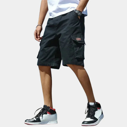Herrshorts – Cargo – Avslappnad Passform – Andningsbar Bomullsblandning – Flera Fickor
