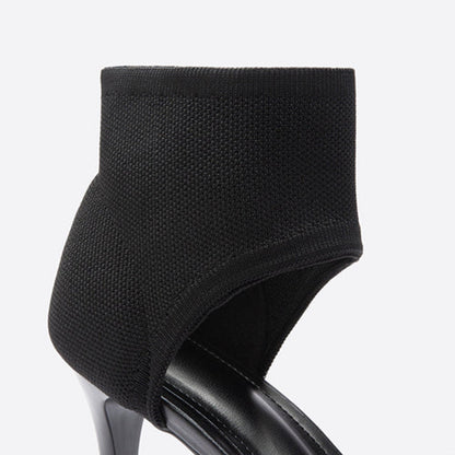 Dam Höga Klackar - Stilettklack - Öppen Tå - Elegant och Bekväm Sandal