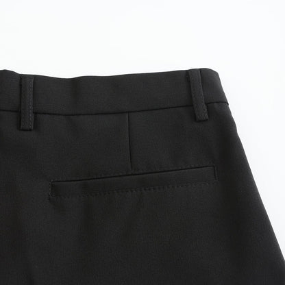 Herrebukser - Slim Fit Dressbukse - Skreddersydd Passform - Beltehemper - Glidelås