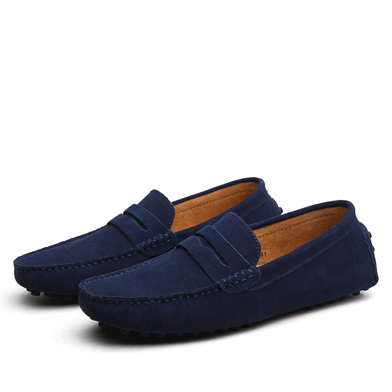 Herre Loafers - Skinn - Komfortabel Slip-on - Fleksibel Såle - Semiformell