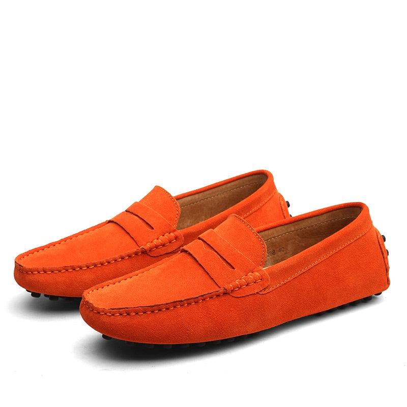 Herre Loafers - Skinn - Komfortabel Slip-on - Fleksibel Såle - Semiformell