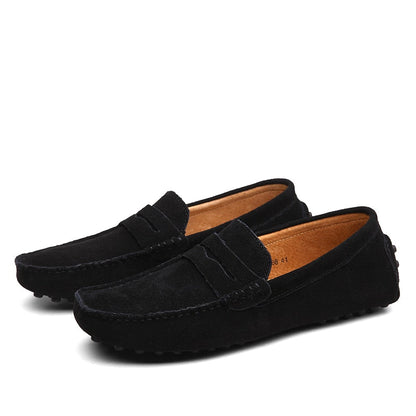 Herre Loafers - Skinn - Komfortabel Slip-on - Fleksibel Såle - Semiformell