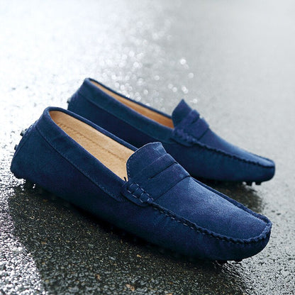Herre Loafers - Skinn - Komfortabel Slip-on - Fleksibel Såle - Semiformell