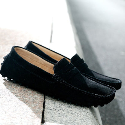 Herre Loafers - Skinn - Komfortabel Slip-on - Fleksibel Såle - Semiformell