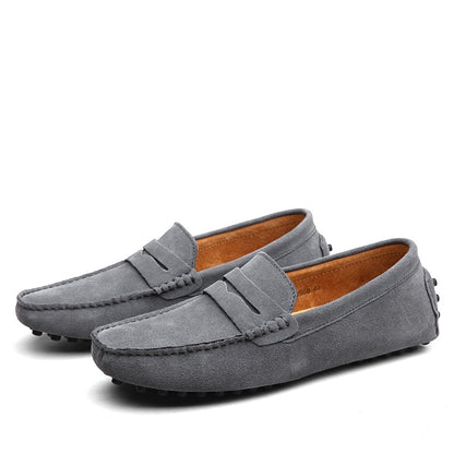 Herre Loafers - Skinn - Komfortabel Slip-on - Fleksibel Såle - Semiformell