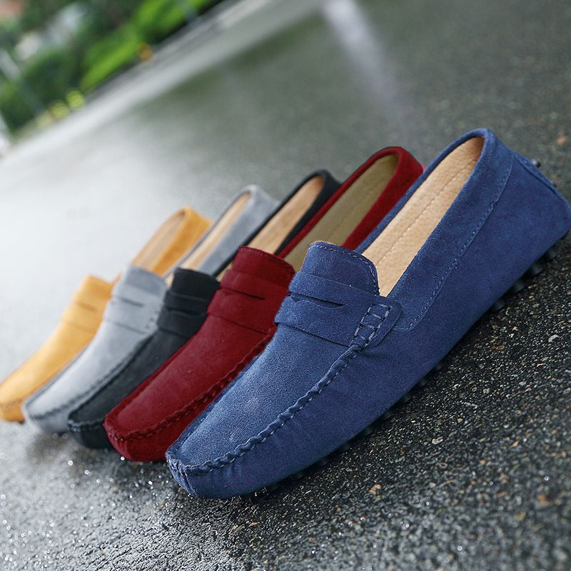 Herre Loafers - Skinn - Komfortabel Slip-on - Fleksibel Såle - Semiformell