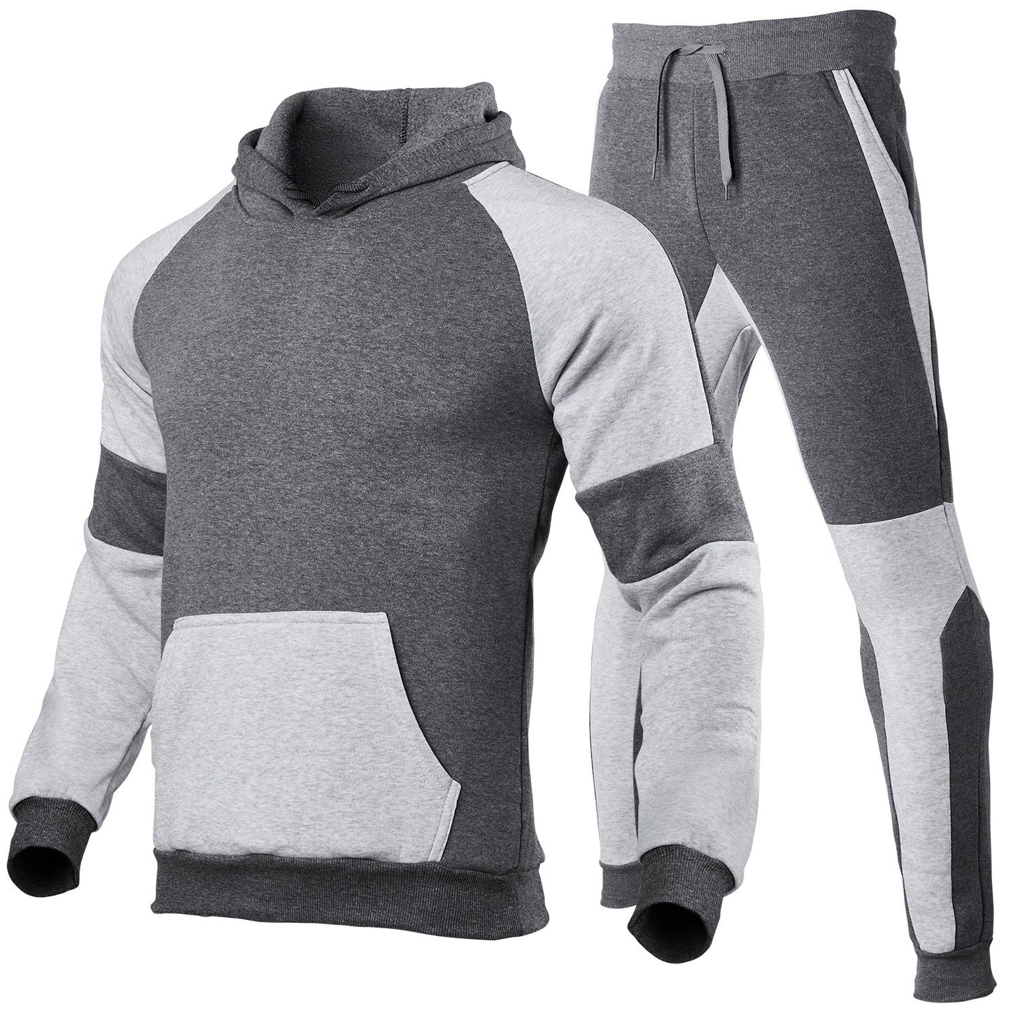 Unisex joggedress – avslappet passform – bomullsblanding – kontrastsøm detaljer