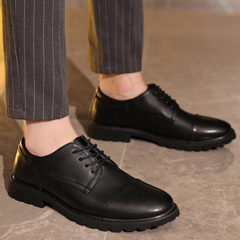 Herresko Derby – Skinn – Kapptå – Formell Passform – Gummisåle – Elegant Stil