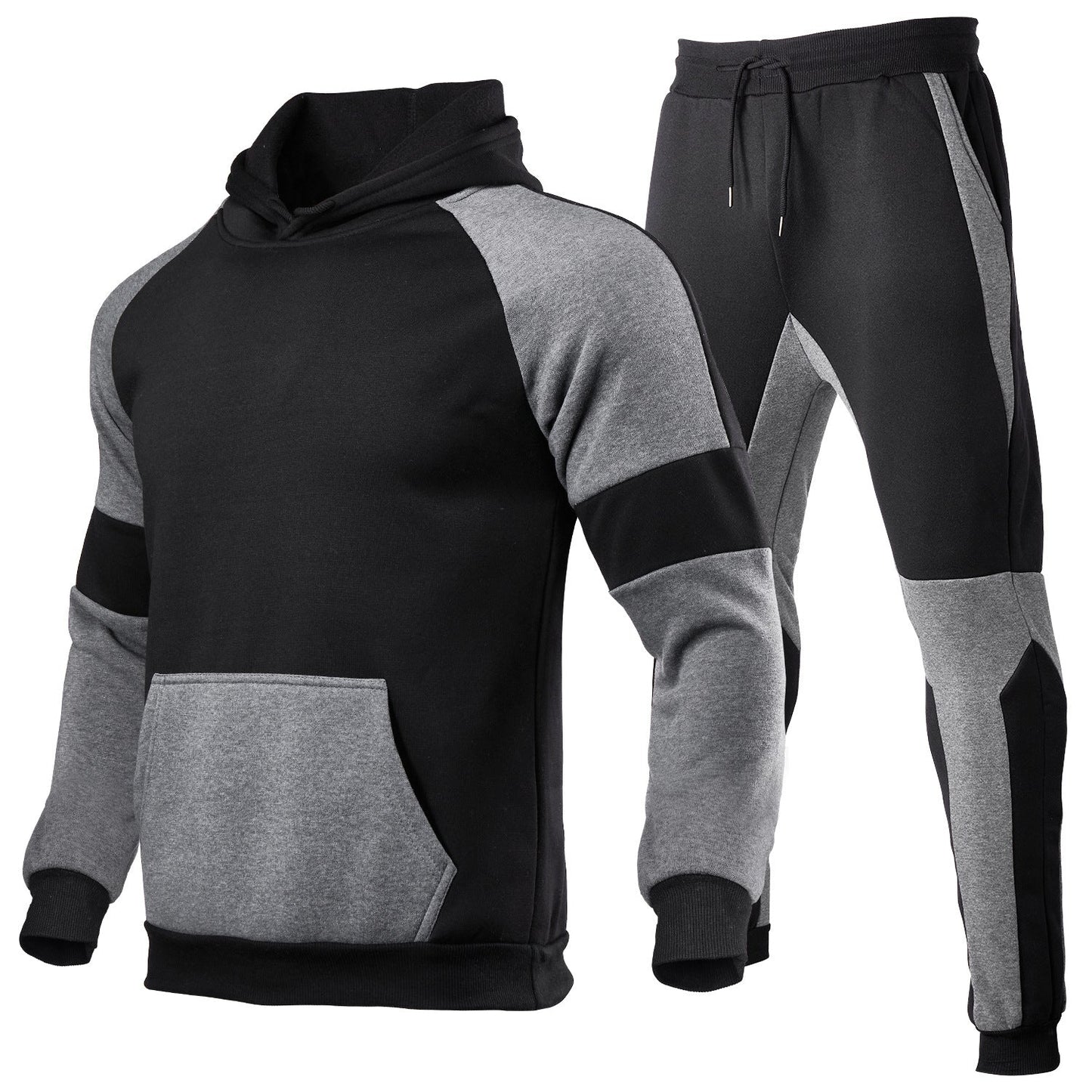 Unisex joggedress – avslappet passform – bomullsblanding – kontrastsøm detaljer