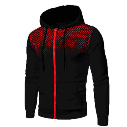 Herr Cardigan Huvtröja – Slim Fit – Mjuk Stickad – Dragkedja – Vardagsstil