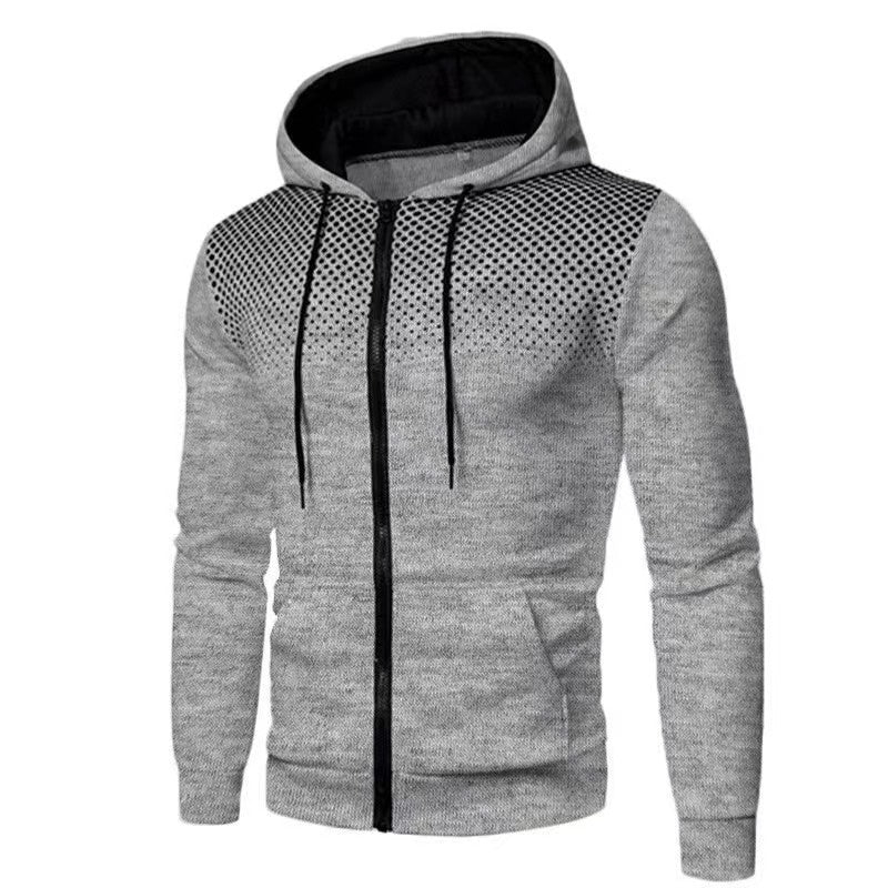 Herr Cardigan Huvtröja – Slim Fit – Mjuk Stickad – Dragkedja – Vardagsstil