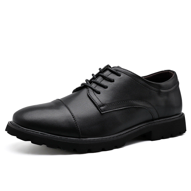 Herresko Derby – Skinn – Kapptå – Formell Passform – Gummisåle – Elegant Stil