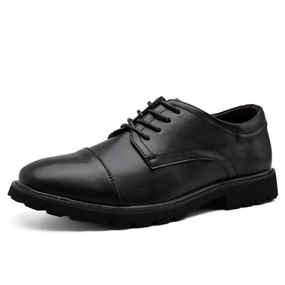 Herresko Derby – Skinn – Kapptå – Formell Passform – Gummisåle – Elegant Stil