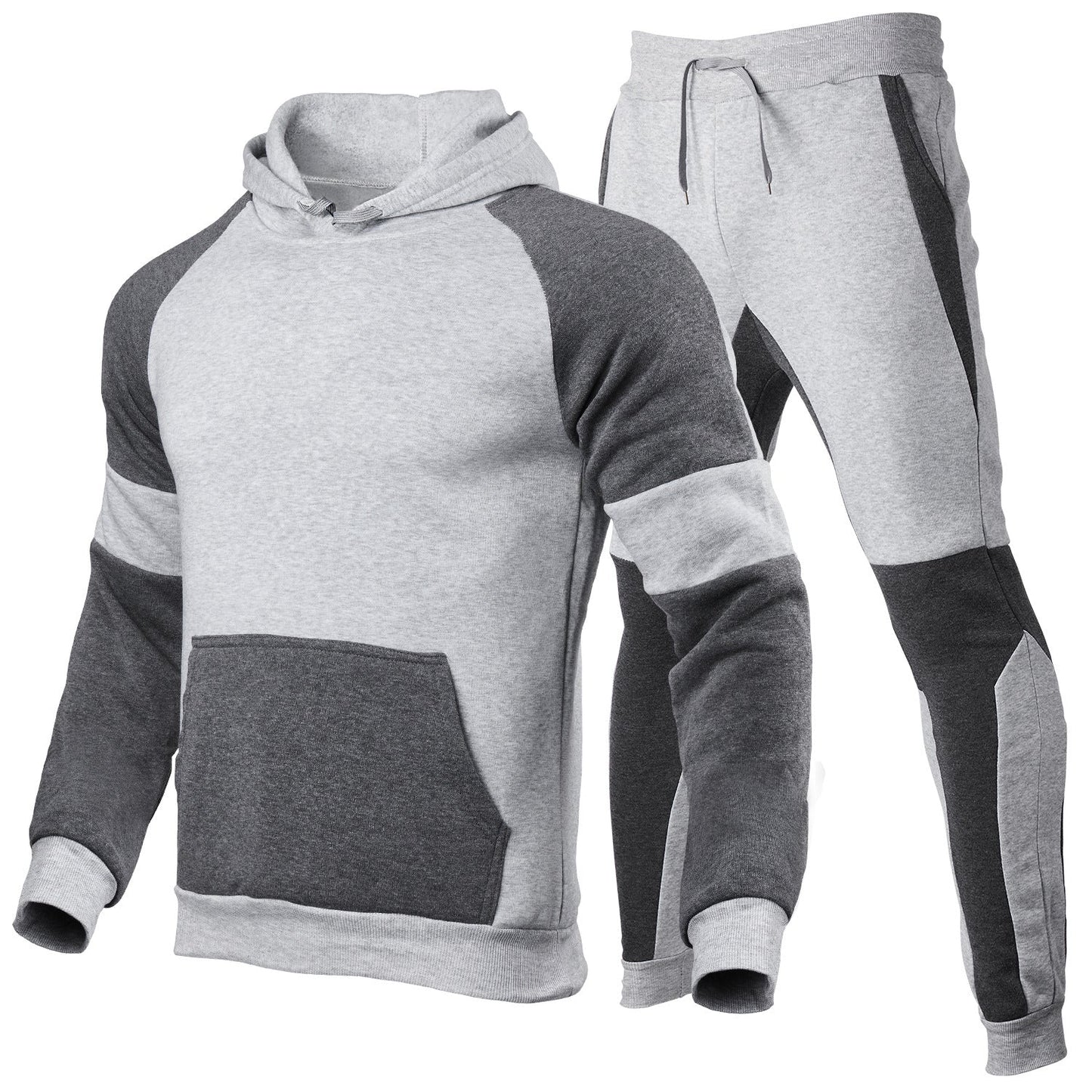 Unisex joggedress – avslappet passform – bomullsblanding – kontrastsøm detaljer