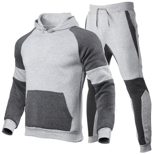 Unisex joggedress – avslappet passform – bomullsblanding – kontrastsøm detaljer
