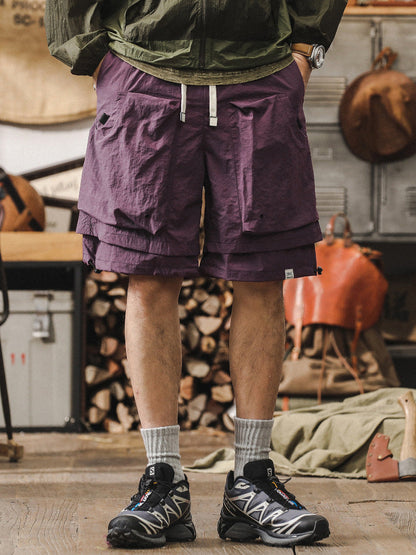 Herrshorts – Cargo Design – Snabbtorkande – Andningsbar Mesh – Justerbar Midja